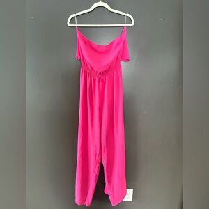 Strapless pink jumpsuit!! Brand new with tags!💓